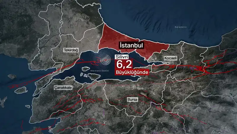İstanbul'u Sarsan Deprem: 6,2 Büyüklüğünde Şok Anlar