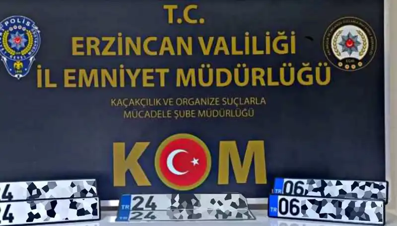 Erzincan’da APP Plaka Operasyonu: Suç Şebekesine Darbe!