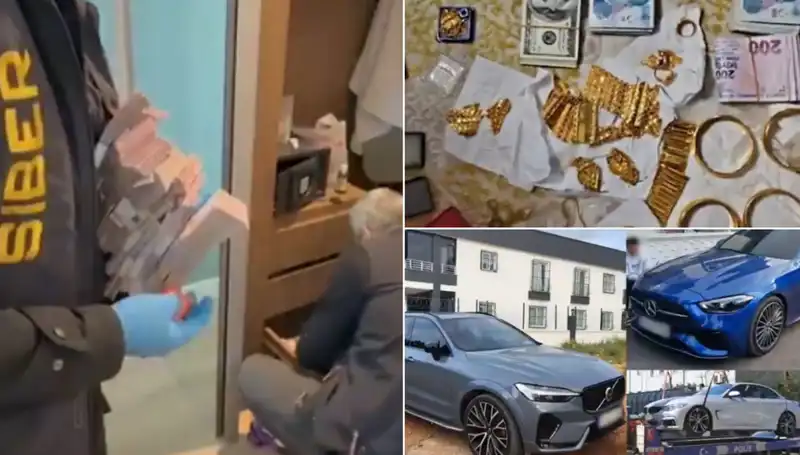 39 Şehirdeki Dev Operasyonda 568 Gözaltı: Balya Balya Paralar ve Lüks Otomobiller Ele Geçirildi