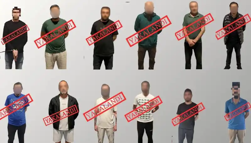 Ulusal Seviye Kırmızı Bültenle Aranan 12 Kişi Operasyonla Yakalandı