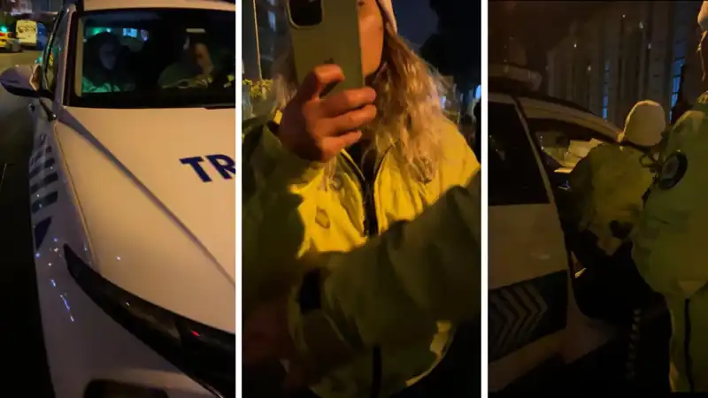 Cezasını e-Devlet'ten Gördü, Polisle Tartışma Anları Kameralara Yansıdı