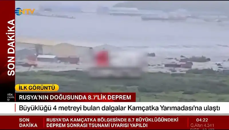 Kamçatka Kıyılarında Tsunami Alarmı: İlk Dalgalar Sahili Vurdu