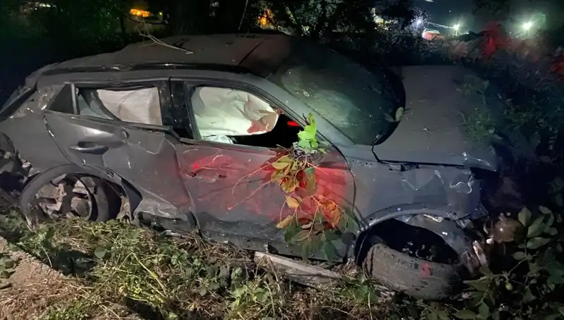 Alkollü Sürücü Takla Attı: Araç Tam Bir Hurda Yığınına Döndü